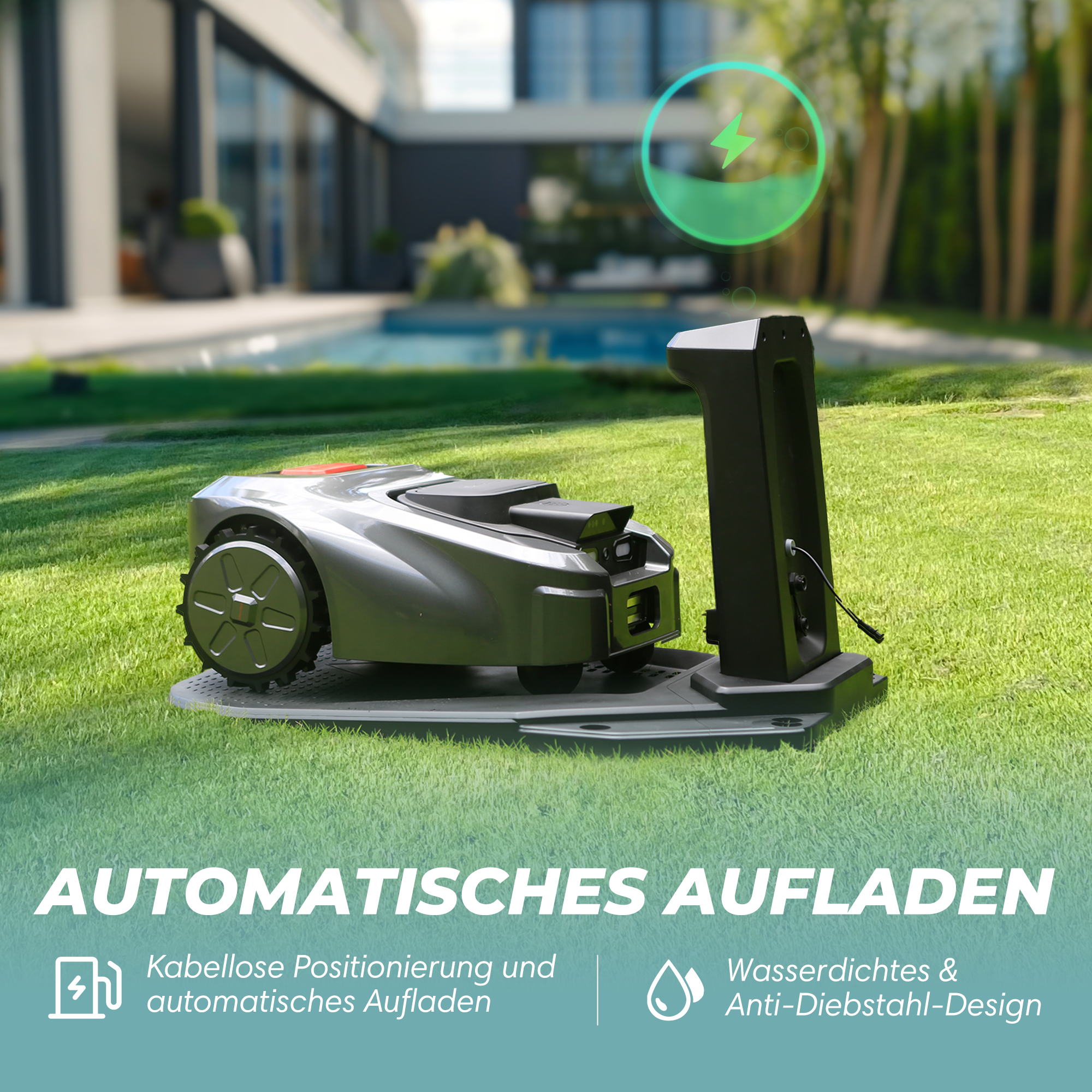 Isward GX 2500㎡ – Der intelligente Mähroboter für große Rasenflächen