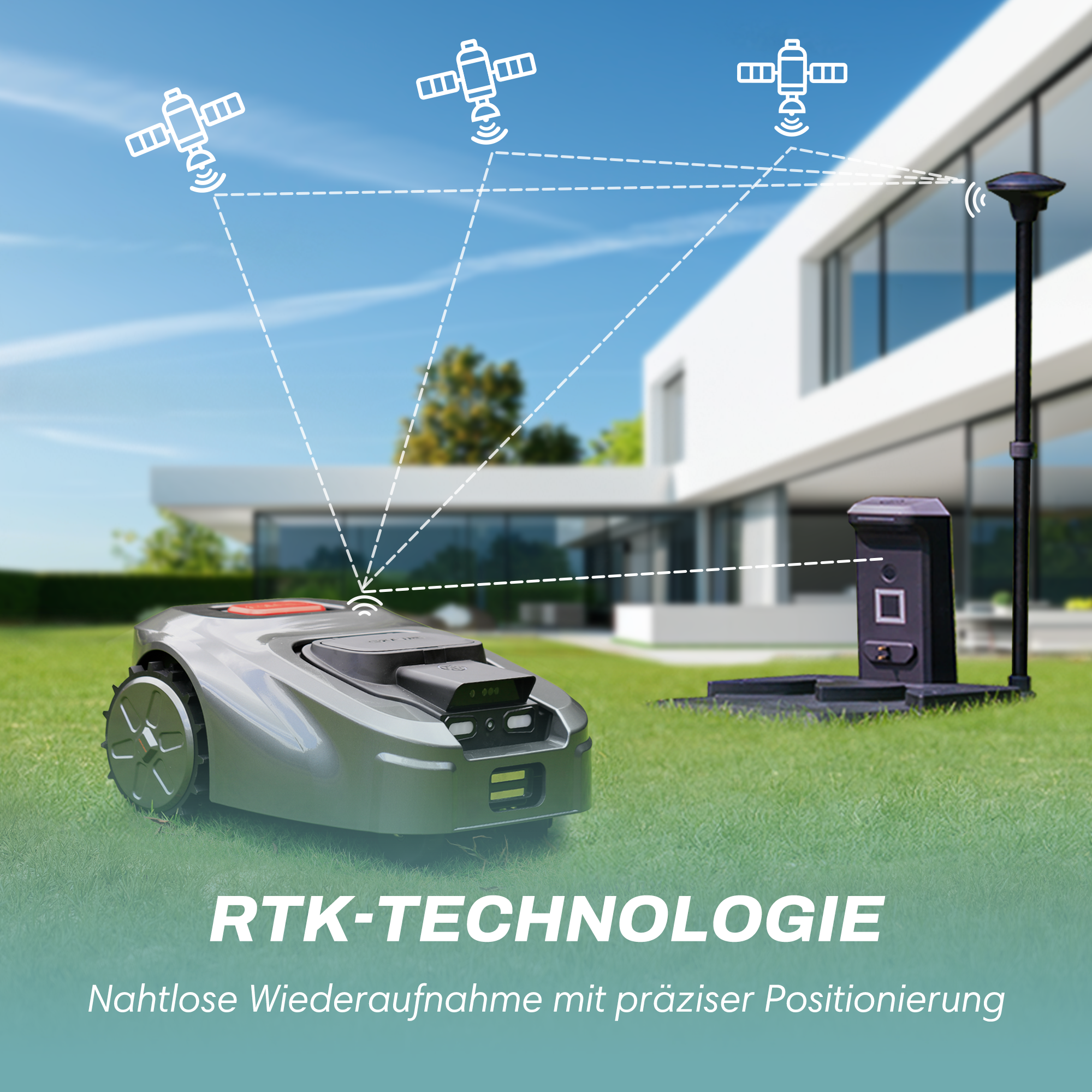 Isward GX 2500㎡ – Der intelligente Mähroboter für große Rasenflächen